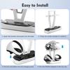 PS VR2 Charging Station, Dual Fast Charger Dock for PS VR2, PSVR2 Charging Station with Led Indicator, Headset Display Stand