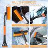 LivTee 32" Extendable Ice Scraper & Snow Brush For Car Windshield, 360° Rotating Snow Removal Tool For Cars, Trucks & SUVs, Automotive Winter