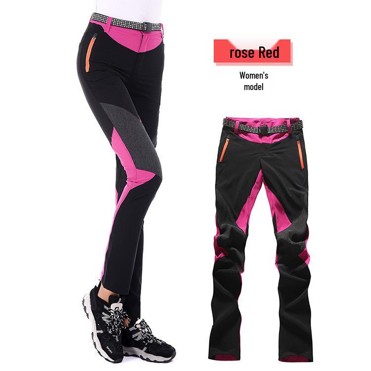Women's Color-Block Quick-Dry Slim-Fit Mountaineering Pants