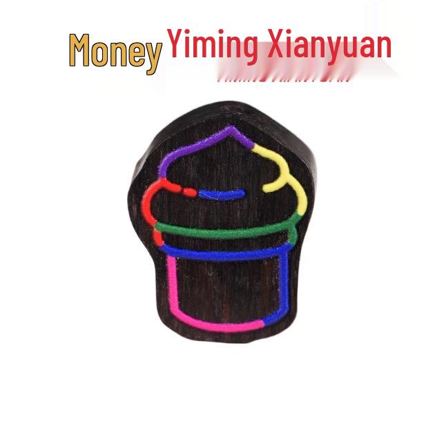Квадратный подвес из черного дерева для DIY браслетов от Yi Ming Xian Yuan