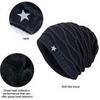 Men Women Fleece Lined Warm Thermal Ski Cap Beanie Hat Knitted Cap Skullies Hat