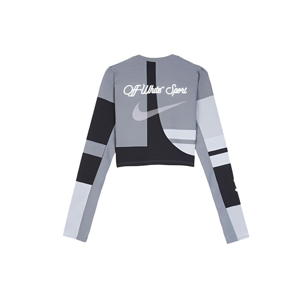 Nike X Off-White Collaboration Training Running Top женские топы черного цвета BV8042-010