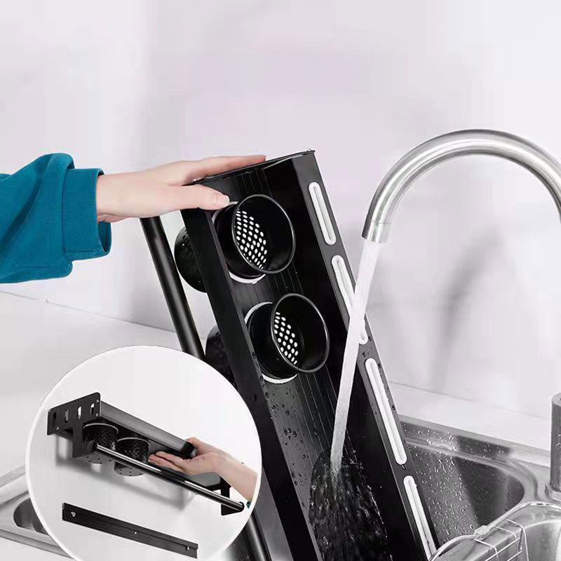 Kitchen Seasoning Supplies Shelf Household Knife Holder Chopsticks Basket Wall-mounted Multifunctional Storage Closet Shelves Organizer