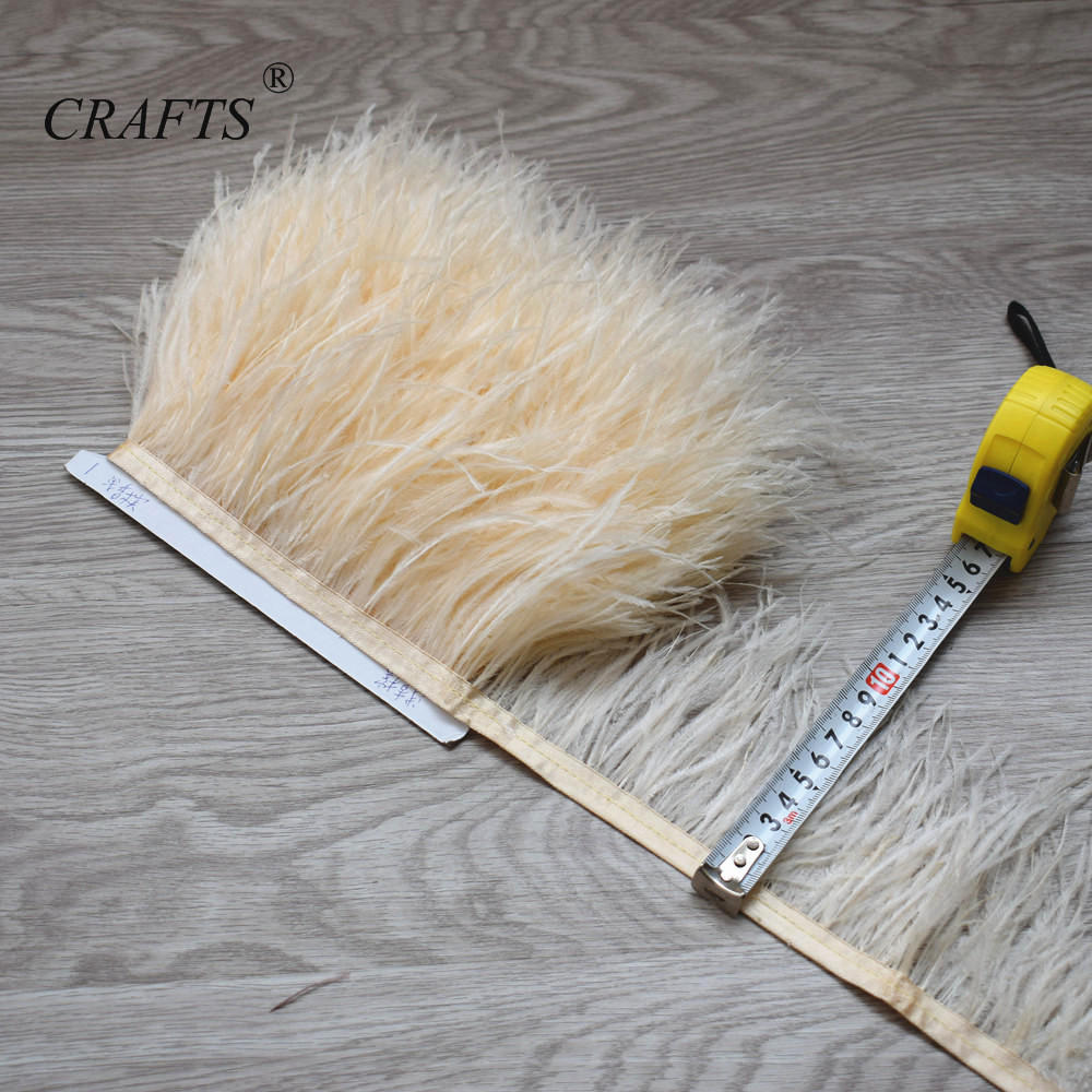 Перо2023 горячо! Пушистая и красивая отделочная ткань с перьями страуса, длина 5-10 м, боковая лента, ширина 8-10 см / Аксессуары для шитья DIY