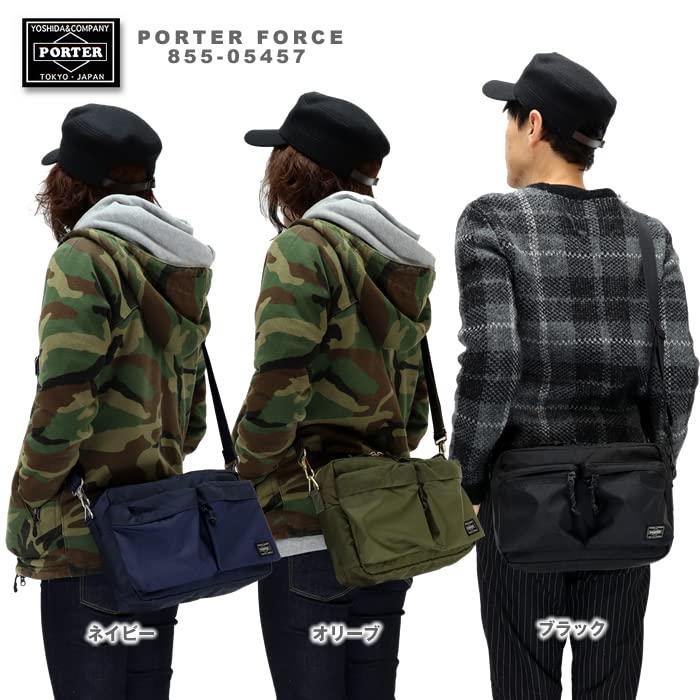 PORTER Force Shoulder Bag Navy 50. (S) (855-05457)