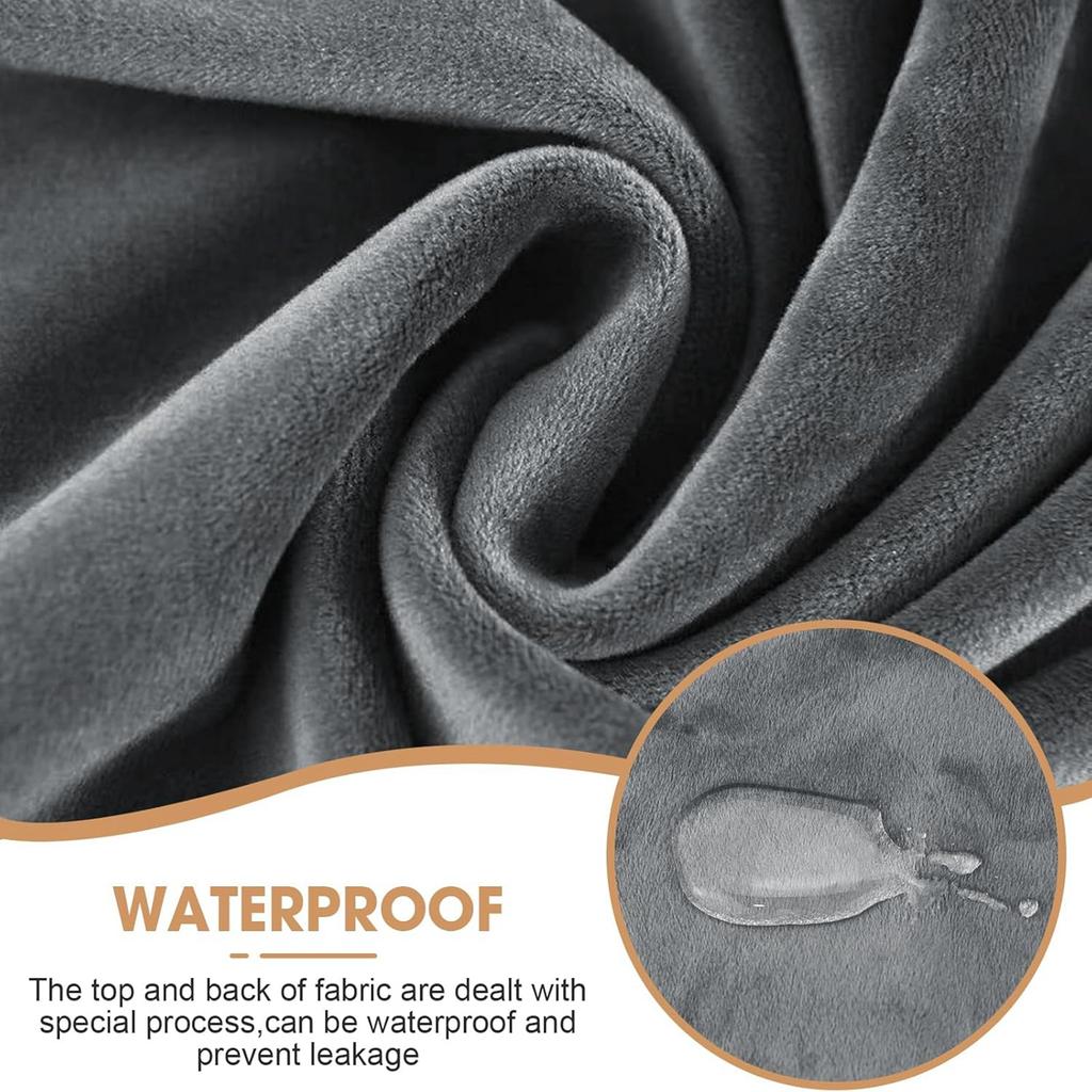 -shaped High Armrest Chair Cover, Fleece Elastic Four- Thickened Elastic Makeup Chair Cover.