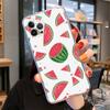 Летний чехол для телефона с рисунком арбуза для iPhone 14 13 12 11 Pro Max XS X XR SE 2020 6 7 8 Plus Mini Transparent Shell