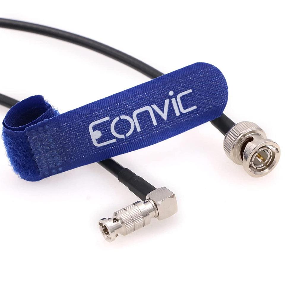 Eonvic BNC Male to High Density Micro BNC Right Angle Video RG59 Belden 1855A Cable для Blackmagic Video Assist HD-SDI 3G/6G 5" (50см)