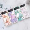 Для Samsung Galaxy Z Flip3 Flip4 5g Flip 3 4 Чехол Мраморный черный чехол Для Samsung Galaxyzflip3 Прозрачный жесткий защитный чехол