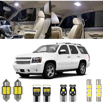 Комплект из 15 светодиодных ламп белого света 6000K для салона, замена для Chevy Chevrolet Tahoe/Suburban, GMC Yukon 2007 2008 2009 2010 2011 2012 2013