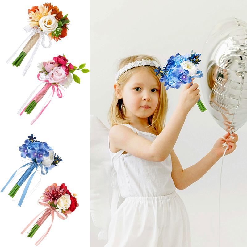 1 шт. ручной работы букет свадебный детский подарок на день рождения передовые ощущения мини ручной цветок новый узор искусственный цветок