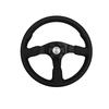 Руль Fortune D1 SPEC из ПВХ-кожи 33 мм Черный ПЛОСКИЙ-R Колесо, Диаметр, Прострочка, DSC-FC330BK