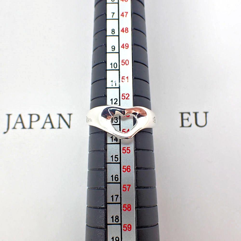 [Used] TIFFANY 925 Open Heart Ring / Size 13 / J5-1