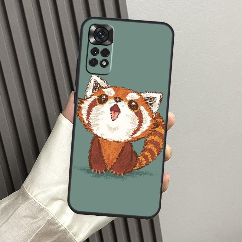Чехол Красная Панда Милое Животное Для Xiaomi Redmi Note 13 Pro 14 12 11 10 15 Pro Plus Redmi 14C 13C 15C 10C 12C 15 Funda