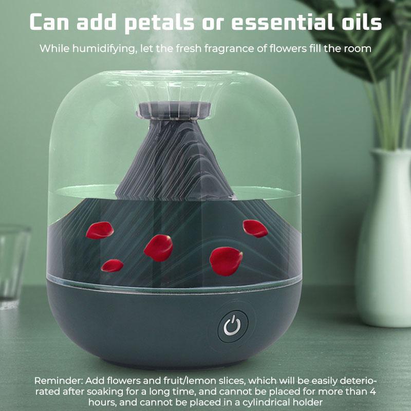 Портативный беспроводной увлажнитель воздуха с большой емкостью для дома корейского типа, ароматизатор эфирного масла, диффузор с эффектом пламени вулкана