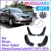 Автомобильные брызговики для Nissan Versa Sedan Latio Sunny Almera N17 2011 ~ брызговики Fender брызговики авто