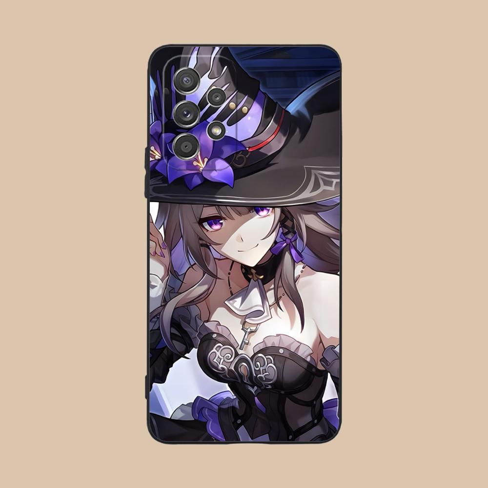 HSR Herta Матовый ТПУ Чехол для Мобильного Телефона для Samsung Galaxy M55 54 42 35 34 33 32 23 22 15 14 13 12 F55 5G Цветной Чехол