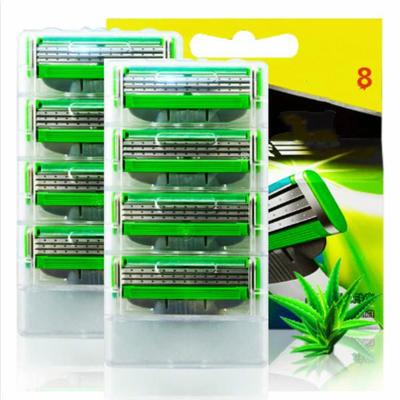 8 шт. мужские безопасные бритвенные лезвия для ухода за лицом, лезвия для бритья, ручная кассета для бритья для Gillettee Mache 3