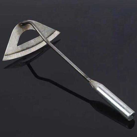 Садовая полая мотыга, артефакт для прополки с ручкой, высокая прочность, нержавеющая, не легко деформируется, широко используемый инструмент для удаления сорняков на открытом воздухе