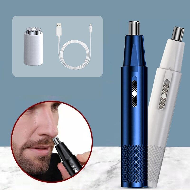 Electric Nose Hair Trimmer Rechargeable Shaving Nose Ear Trimmerfor Men Shaving Hair Removal Razor Beard