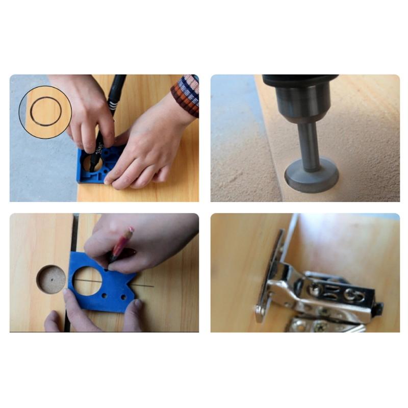 35 мм шарнирное приспособление для установки шарниров, направляющая для сверла по дереву, локатор, открыватель отверстий для петель