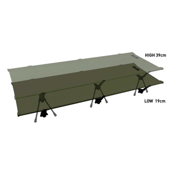 Ogawa Siesta Cot 1683 Khaki H19/39 x W192 x D71cm