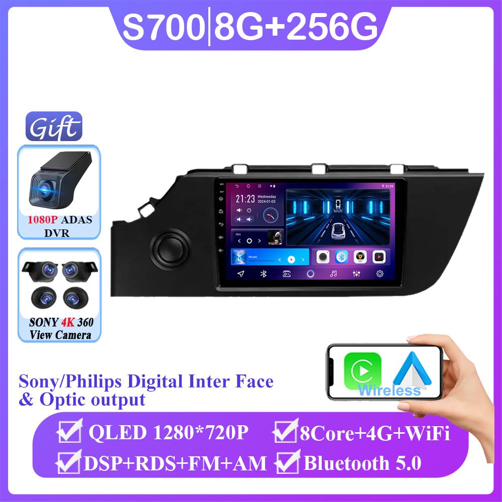 Android 14 Для Kia Rio 4 IV FB 2016 2017 - 2021 Стерео 4G GPS Навигация Мультимедийный Экран Автомагнитола Головное Устройство Carplay 2 Din DVD