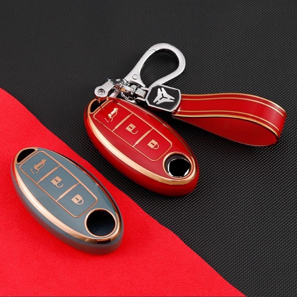 Мягкий чехол для ключей из ТПУ для Nissan/Qashqai/Juke J10 J11/Pathfinder Note/Infiniti, автомобильные аксессуары