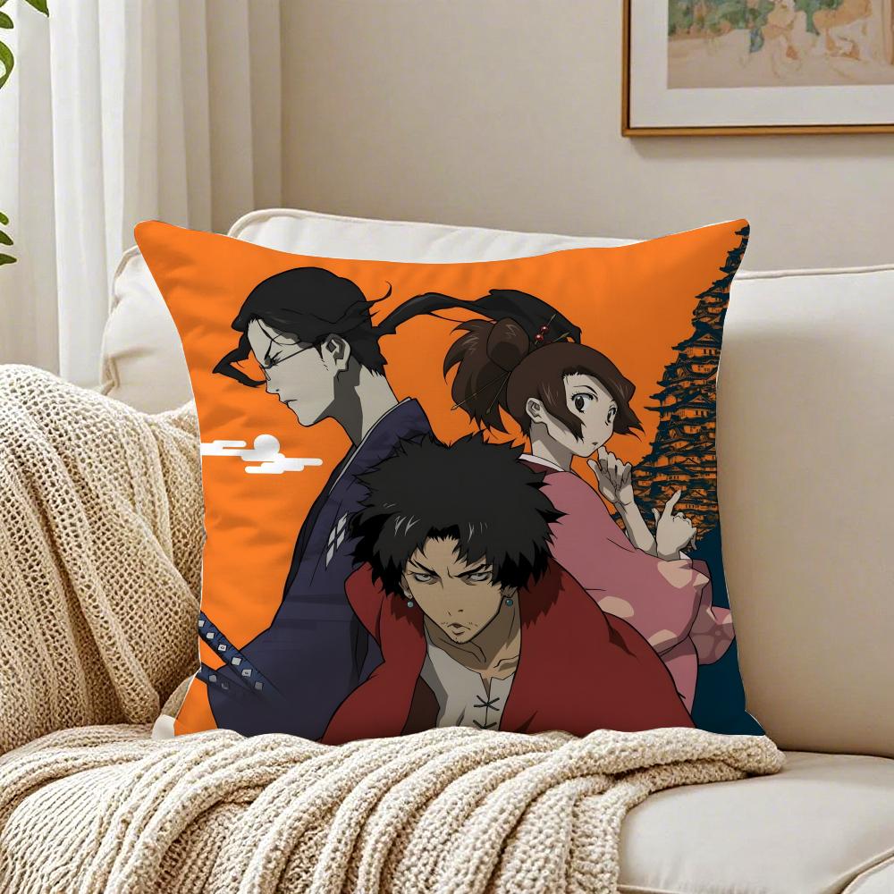 Аниме Самурай S-Samurai Champloo Наволочка Льняная Наволочка Мягкая Для Дивана Кровати Комнаты Дома Декор