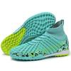 32-45unisex Football Shoes High-top Elastic Socks PVC Rubber Soft Bottom TFFootball Shoes Men's Special Children Competition Training Football Shoes