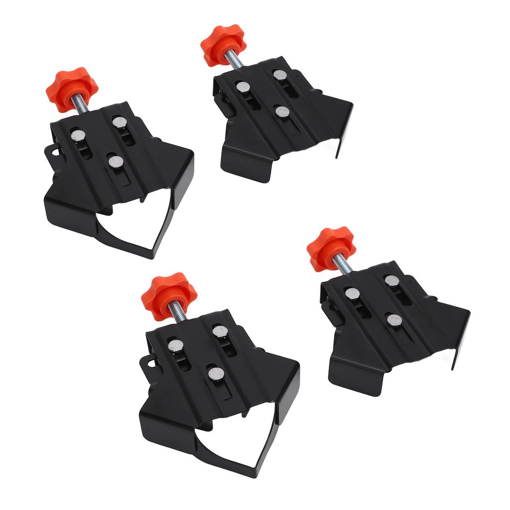 4 шт. Угловой зажим из нержавеющей стали 2 открытого типа 2 закрытого типа Регулируемый 90-градусный прямоугольный зажим для