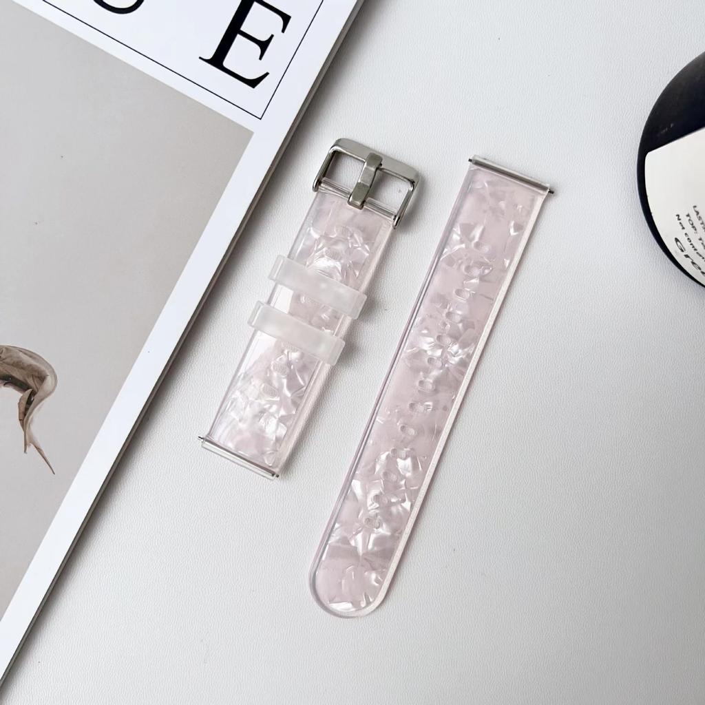 20 мм 22 мм универсальный ремешок для часов - TPU Shell Zebra Pattern Летний дышащий спортивный ремешок для умных часов Samsung Galaxy Watch Huawei Watch Xiaomi Watch