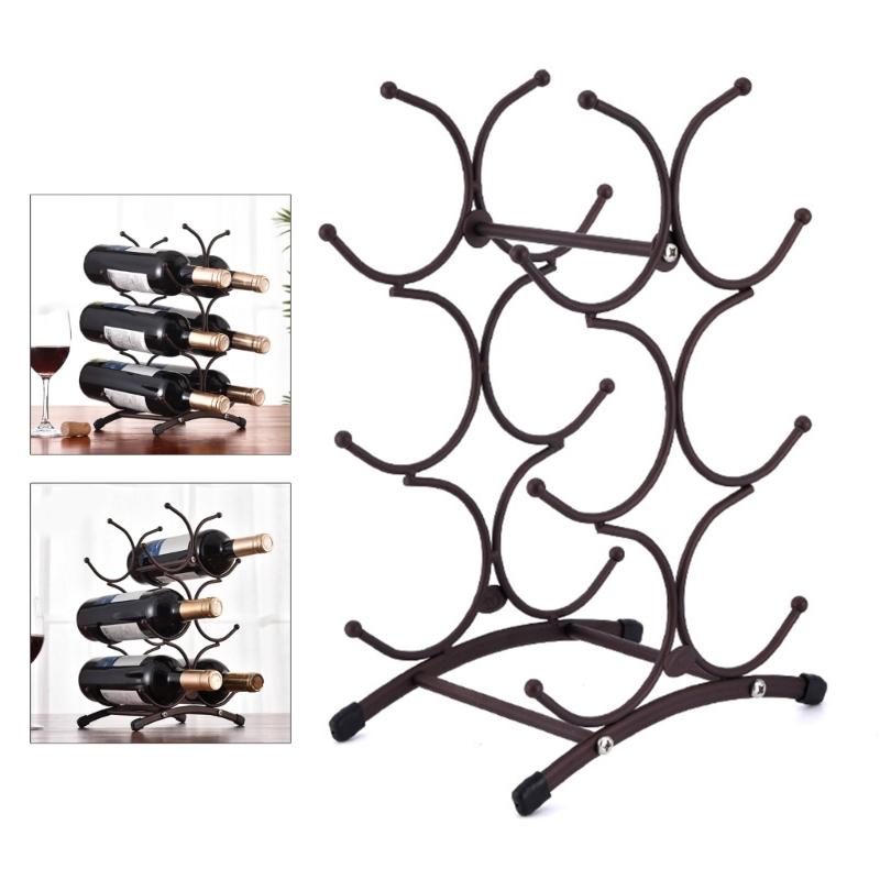 Elegant Wine Stand Practical Countertops Wine Bottles Display Rack Wine Holder for Kitchen Bar Reliable Storage Rack