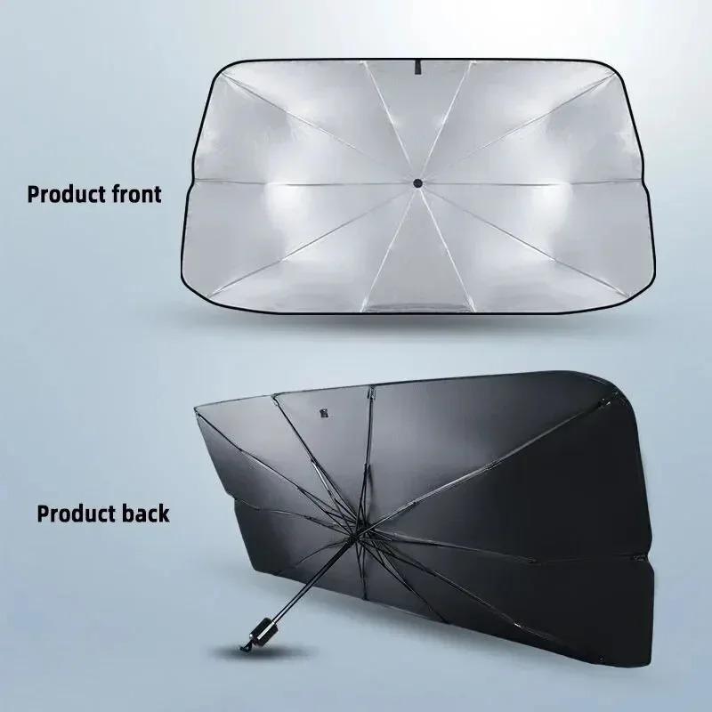 Auto Shading Car Sunshade Umbrella Summer Interior Windshield Protection Curtain Sun Shade Protector Parasol for Vehicle