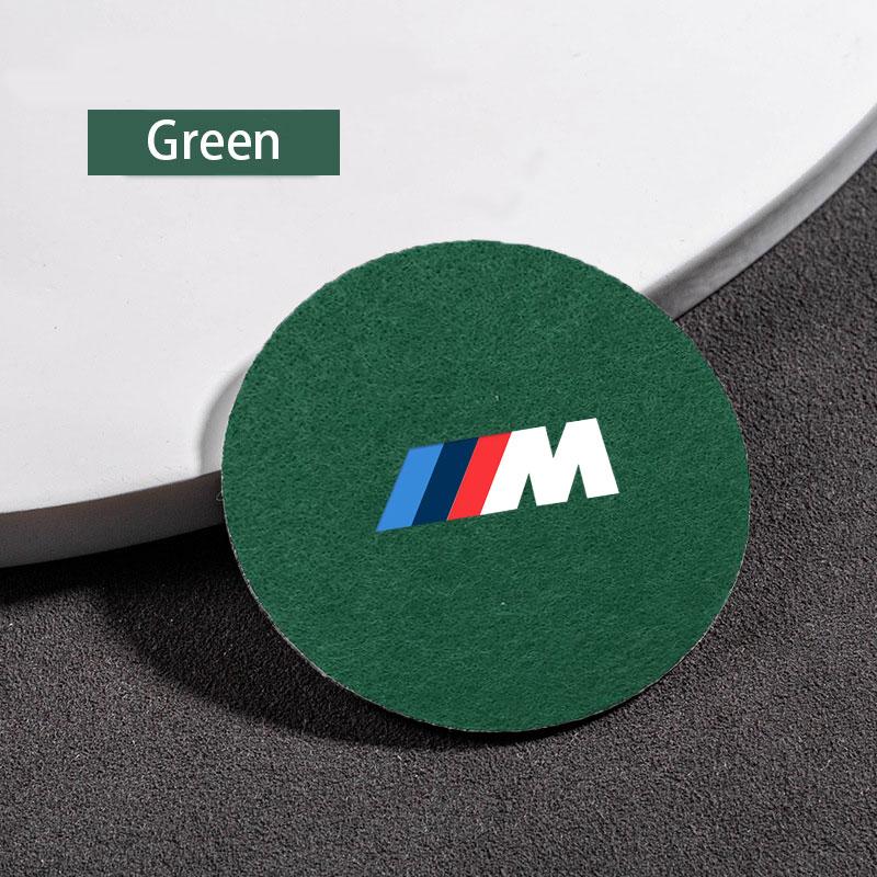 For BMW X1 Non-slip Felt Mat Car Water Cup Pad Bottle Holder Coaster For BMW x5 e70 e91 f11 f30 f31 f10 x3 f25 e83 e30 M Power Accessories