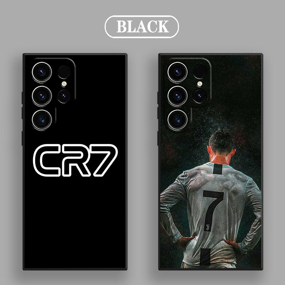 C-R-7 Темный Футбольный S26Ultra Силиконовый Чехол Для Samsung Galaxy S26 S25 S24 S23 S20 S21 FE S22 Ultra Plus 5G Чехол Мягкая Крышка для Телефона