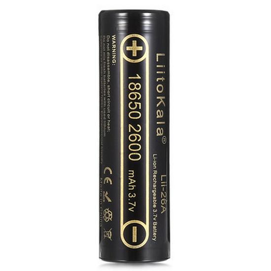 LiitoKala lii-26A 18650 2600 мАч 3,7 В Перезаряжаемая литиевая батарея