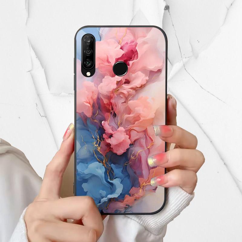 Чехол для телефона Huawei P30 Lite Силиконовый чехол MAR-LX1A Модный Расписной Ударопрочный Мягкий Fundas Для Huawei Nova 4e Чехол P30Lite