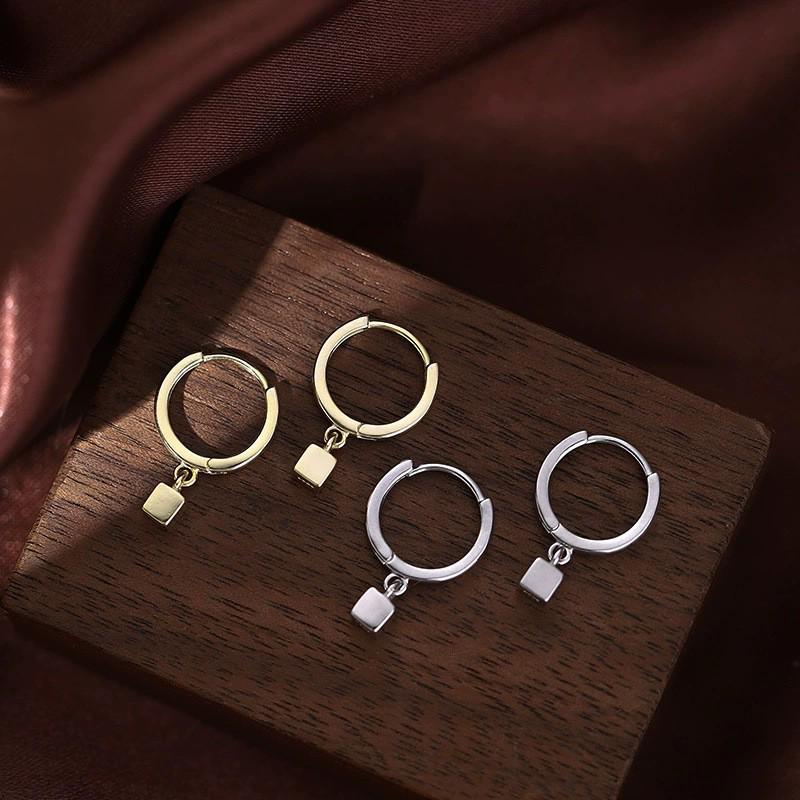 Серьги-кольца из стерлингового серебра 925 пробы: 2025 Современный Нишевый Дизайн - Элегантный и Роскошный для Женщин