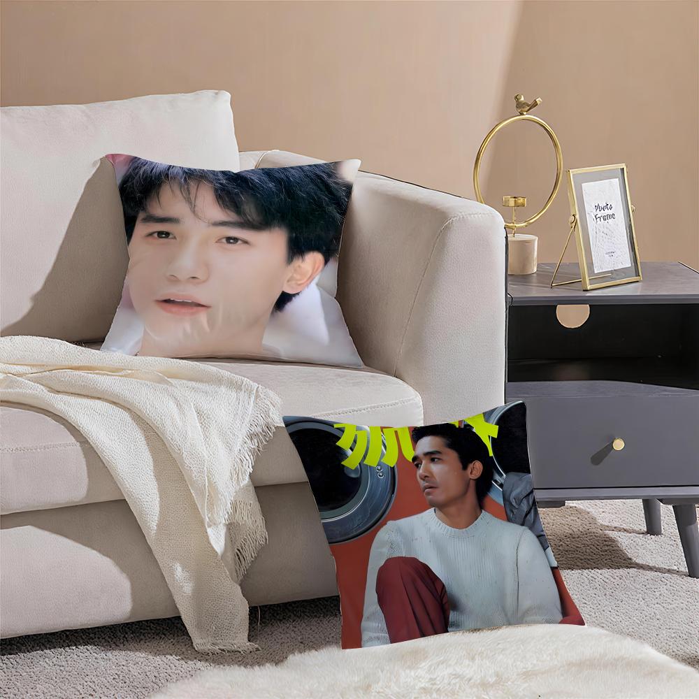 Handsome celebrities TTony Leung Cushion Cover Pillowcase Short Plush Invisible zipper Room Sofa Cushion Cover