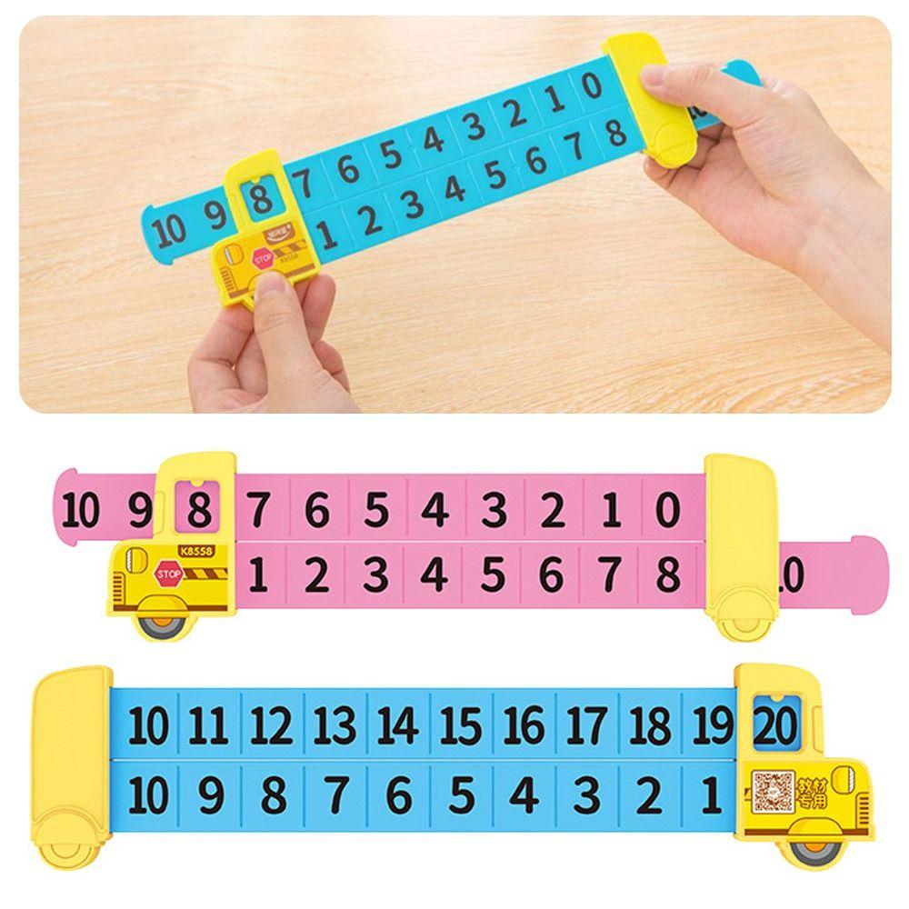 Plastic Subtraction Ruler Random Color Addition Ruler Math Decomposition Ruler School Supplies
