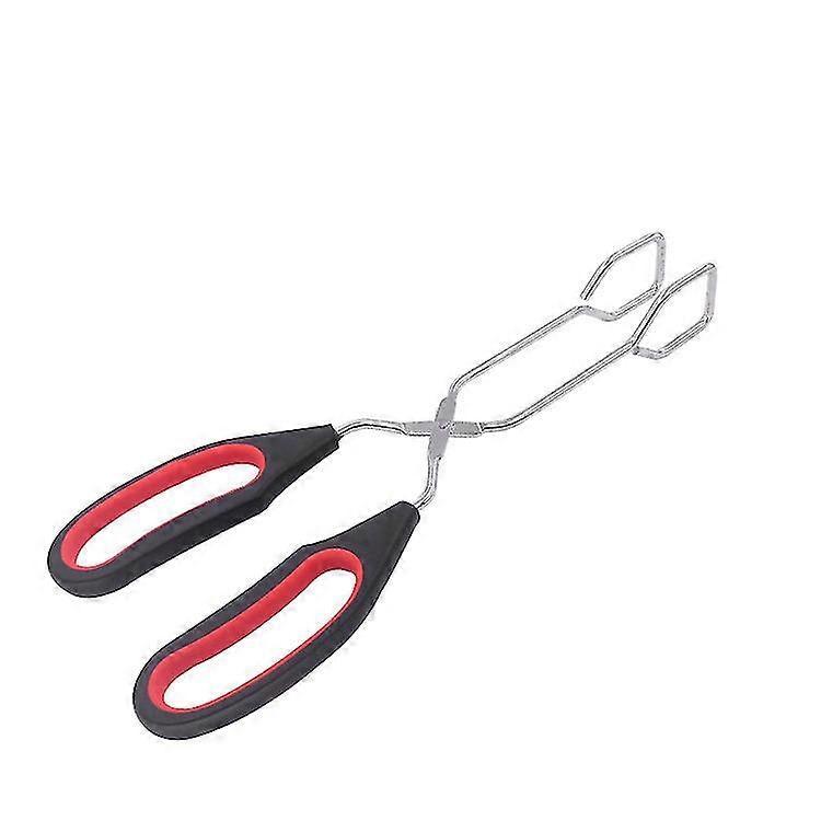 Kitchen Scissor Tongs 33cm Stainless Steel Scissor Cooking Tongs,multifunctional Food Clip Barbecue Charcoal Clip Barbecue Clip Bread Clip Extended Fi