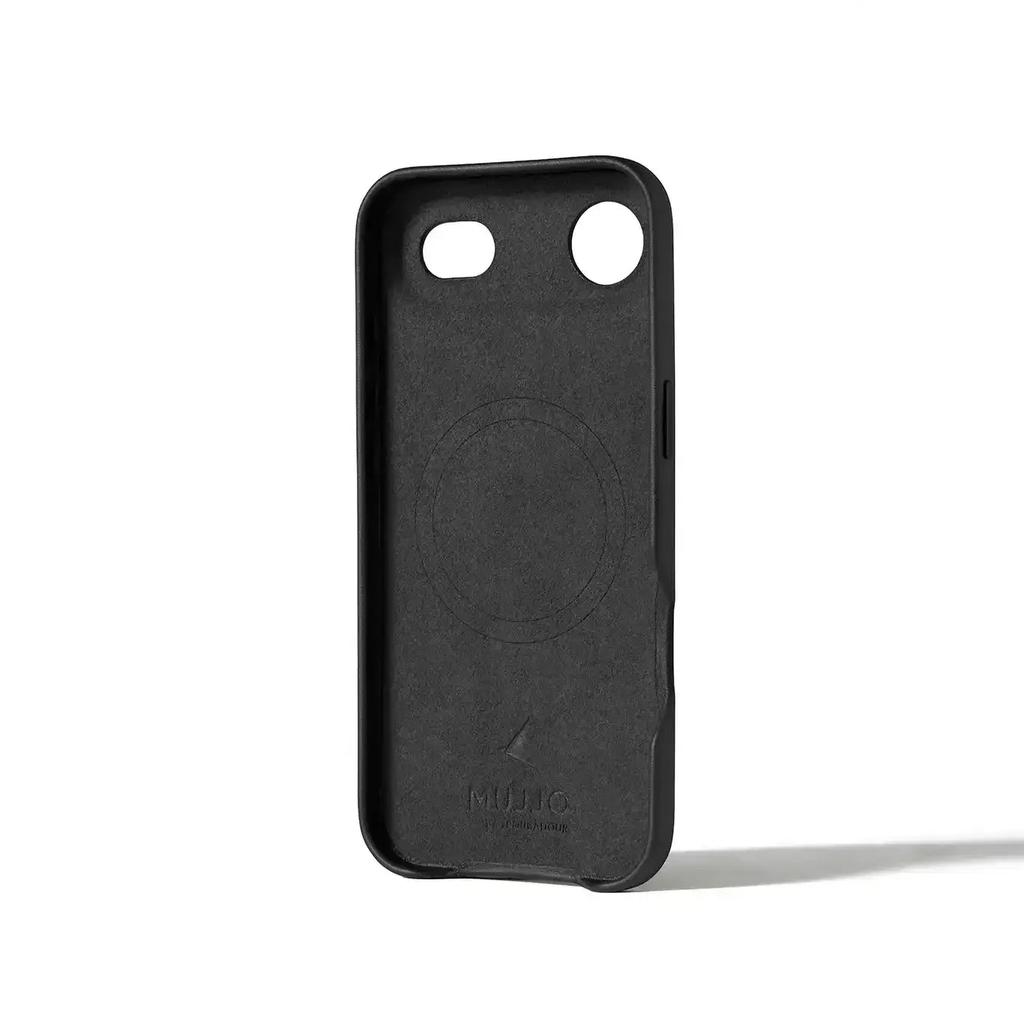 Mujjo - Full Leather Case for iPhone 17 / Air / Pro / Pro Max - Leather Case for iPhone iPhone 17 Air / Black