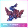 3D-печатная подвижная фигурка динозавра эхинозавра, модель костей дракона, настольное ремесленное украшение, креативные оригинальные подарки для детей