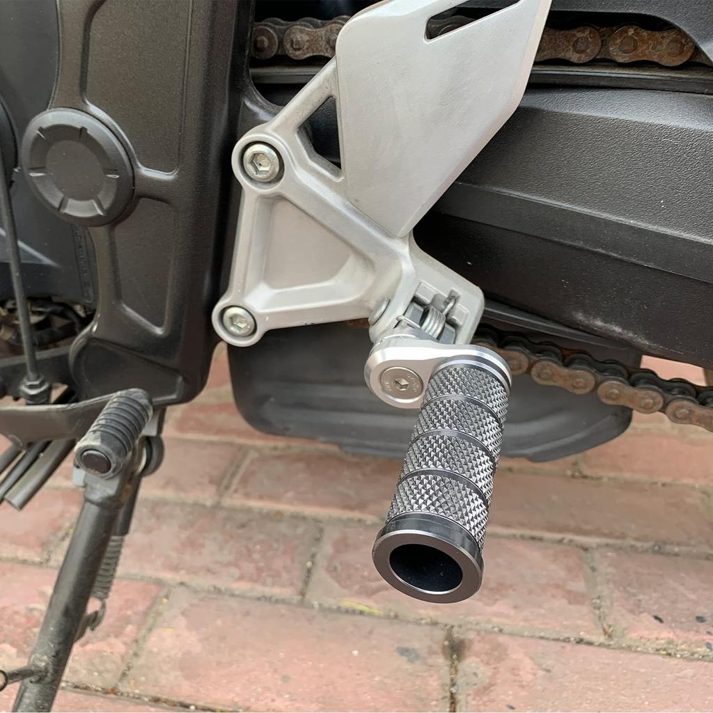 Регулируемый комплект подножек LEDISHUN для Suzuki GSX250R GSR250 Jixer 150 Jixer 250 Jixer SF250 V-Strom 250 Все годы (титан)