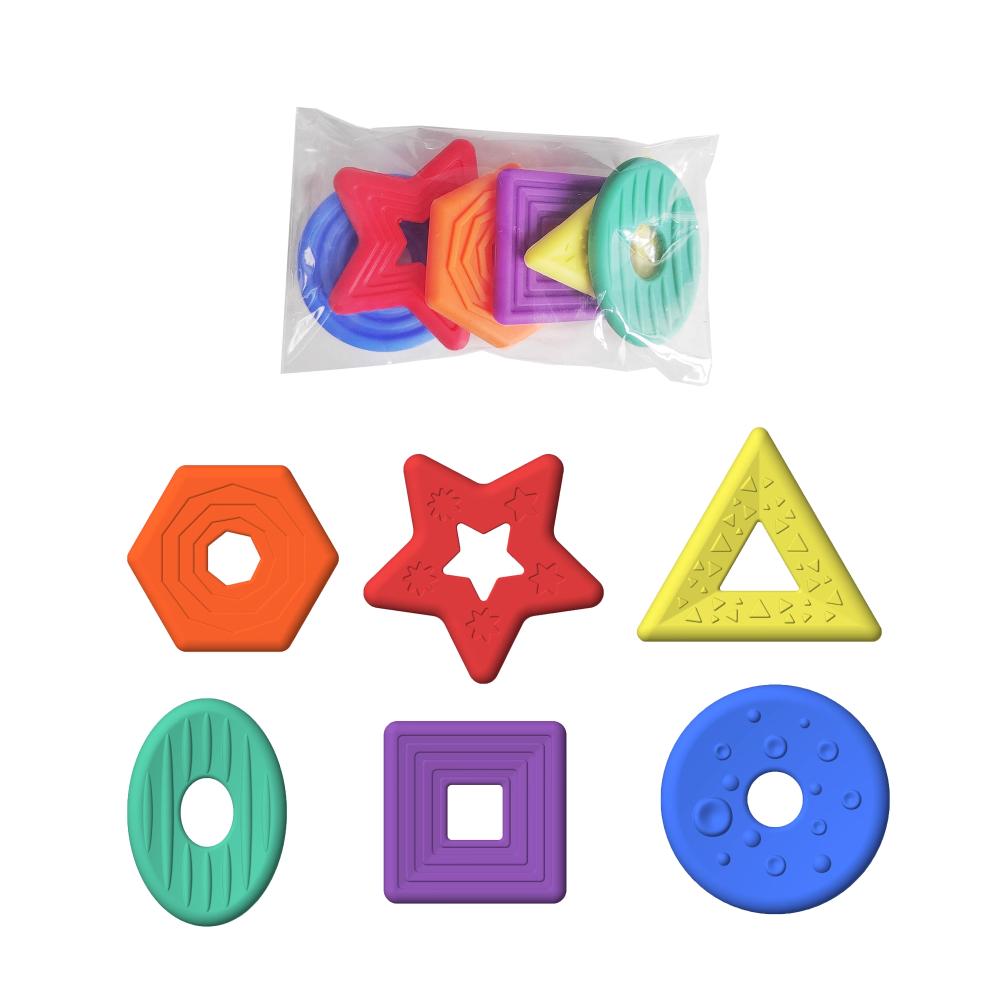 6 шт./набор текстурированных детских сенсорных камней, расслабляющих текстурированных камней для беспокойства, рождественский подарок