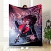 "Rock Cellist Concert Scene" for all seasons blanket lunch break throw gift