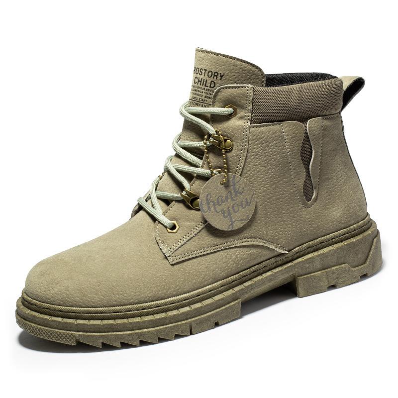 Мужские короткие ботинки осень и зима мода удобные ботинки Martin мужская обувь рабочие ботинки