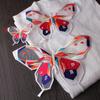 3Pcs/Set Color Block Splicing Lace Butterfly Sewing Patches Embroidered Appliques Clothing Dress Organza Repair Decoration