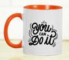 Inkdotpot Вы можете сделать это 11 унций керамическая кружка для кофе забавная новинка вдохновляющий подарок для сотрудников босс коллеги